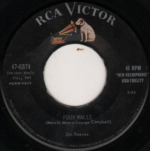 Jim Reeves - Four Walls / I Know And You Know (7")