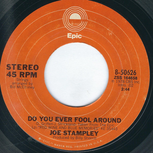 Joe Stampley - Do You Ever Fool Around / Please Don't Throw Our Love Away (7", Single, Styrene, Ter)