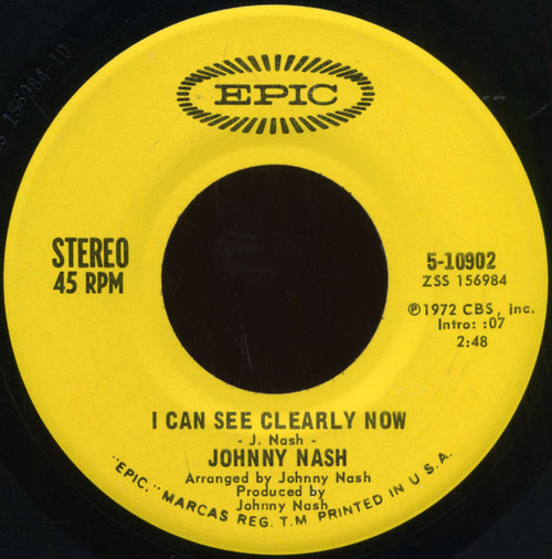 Johnny Nash - I Can See Clearly Now / How Good It Is (7", Single, San)