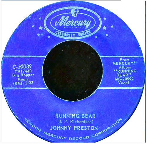 Johnny Preston - Running Bear / Cradle Of Love (7", RE)