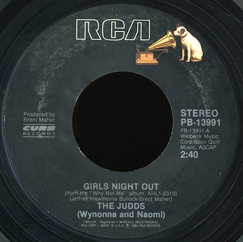 The Judds (Wynonna And Naomi)* - Girls Night Out (7", Styrene, Ind)