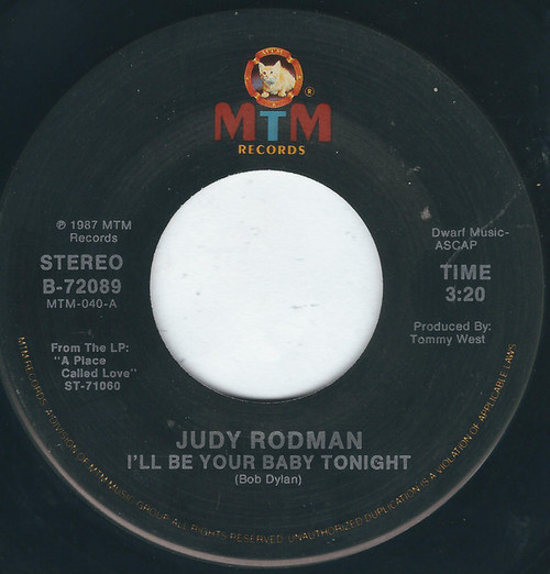 Judy Rodman - I'll Be Your Baby Tonight / Love Comes From Inside Of You (7", Single, SRC)