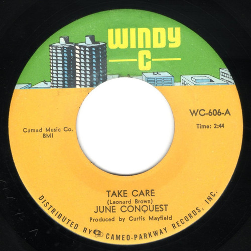 June Conquest - Take Care / All I Need (7", Single)