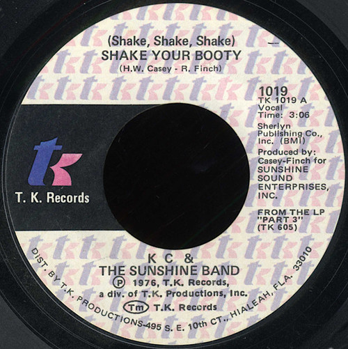 K C & The Sunshine Band* - (Shake, Shake, Shake) Shake Your Booty / Boogie Shoes (7", Single, She)