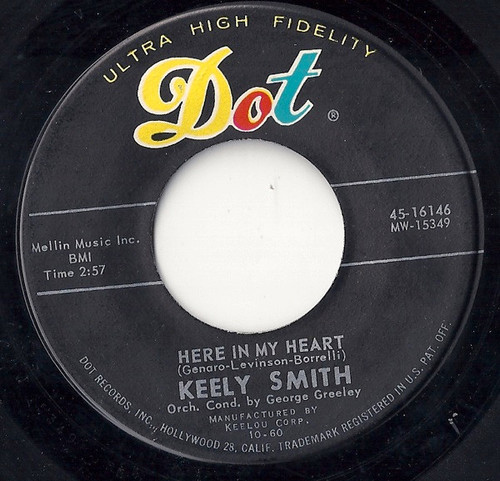 Keely Smith - Here In My Heart / Clearance Sale (7", Ind)
