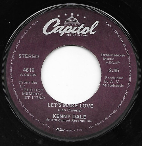 Kenny Dale - Let's Make Love (7")