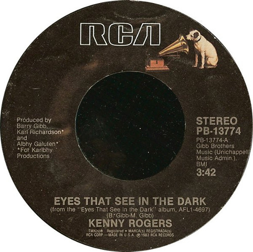 Kenny Rogers - Eyes That See In The Dark (7", Single, Styrene)