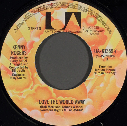 Kenny Rogers - Love The World Away (7", Single, Jac)