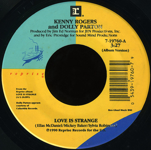 Kenny Rogers And Dolly Parton - Love Is Strange  (7", Single, SRC)