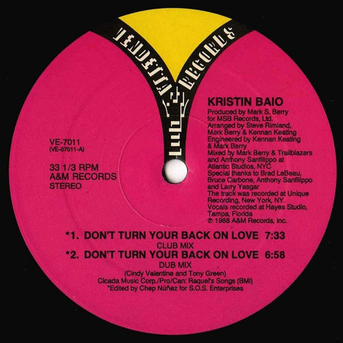 Kristin Baio - Don't Turn Your Back On Love (12")