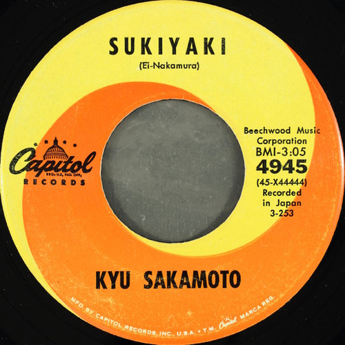 Kyu Sakamoto - Sukiyaki / Anoko No Namaewa Nantenkana (7", Single, Scr)