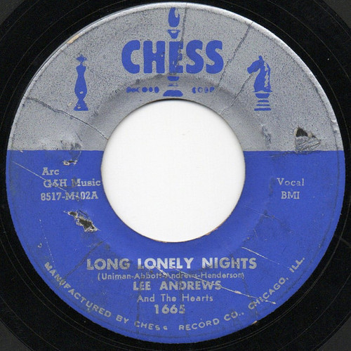 Lee Andrews And The Hearts* - Long Lonely Nights / The Clock (7")