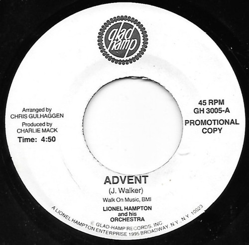 Lionel Hampton And His Orchestra - Advent / Caravan (7", Single, Promo)