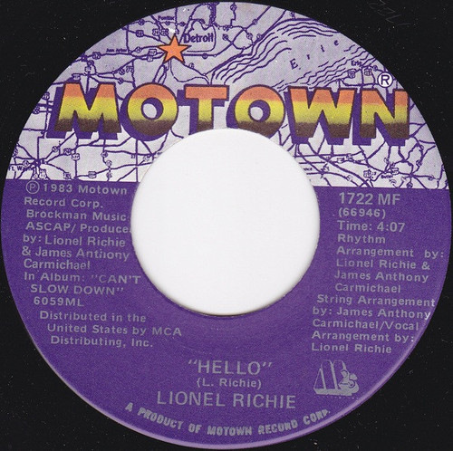 Lionel Richie - Hello (7", Single)