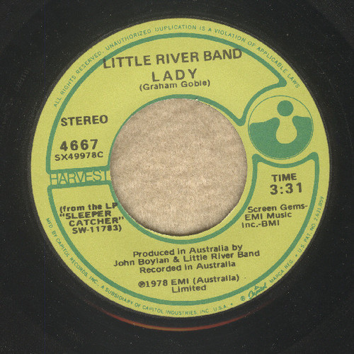 Little River Band - Lady (7", Jac)