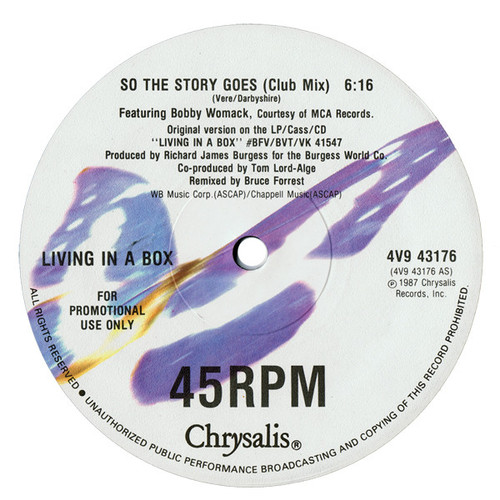 Living In A Box - So The Story Goes (12", Promo)