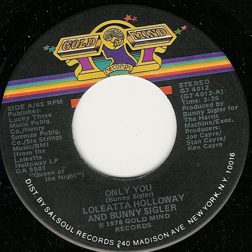 Loleatta Holloway And Bunny Sigler - Only You (7")