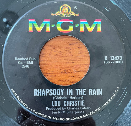 Lou Christie - Rhapsody In The Rain / Trapeze (7", Single, Unc)