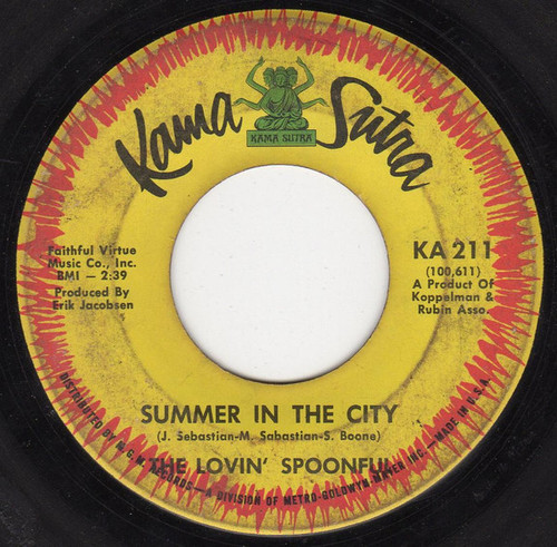 The Lovin' Spoonful - Summer In The City (7", Single, Sou)