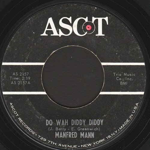 Manfred Mann - Do Wah Diddy Diddy (7", Single, Styrene, Ter)