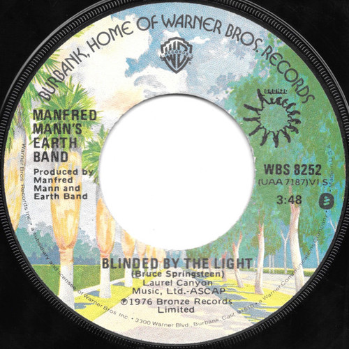 Manfred Mann's Earth Band - Blinded By The Light (7", Single, Jac)