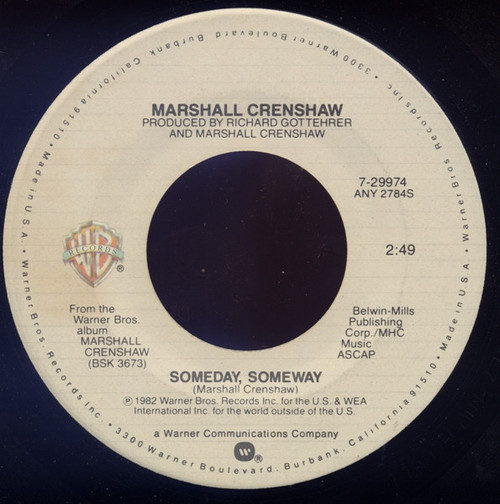 Marshall Crenshaw - Someday, Someway (7", Single)
