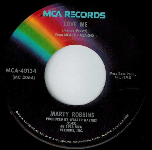 Marty Robbins - Love Me (7", Single)