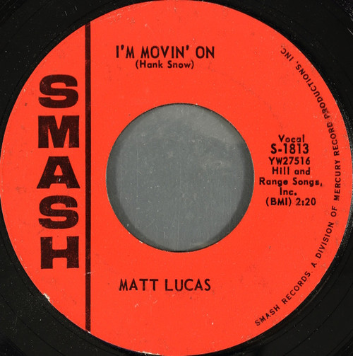 Matt Lucas (2) - I'm Movin' On / My Heavenly Angel (7", Single, Styrene)