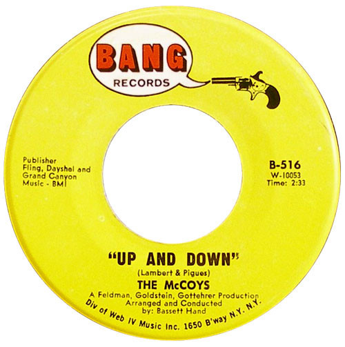 The McCoys - Up And Down / If You Tell A Lie (7", Single)