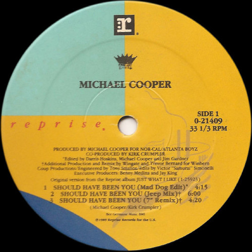 Michael Cooper - Should Have Been You (12")