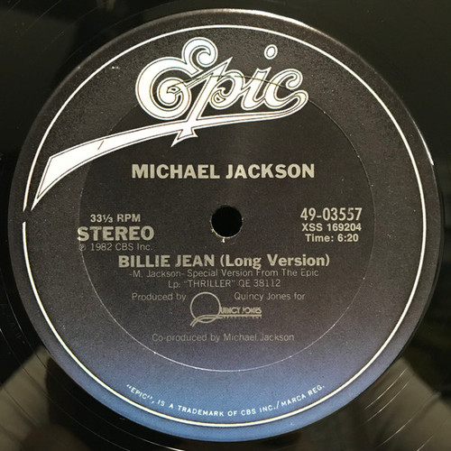 Michael Jackson - Billie Jean (12", Single, Car)