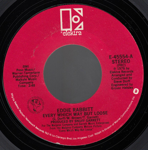 Eddie Rabbitt - Every Which Way But Loose (7", Single, PRC)
