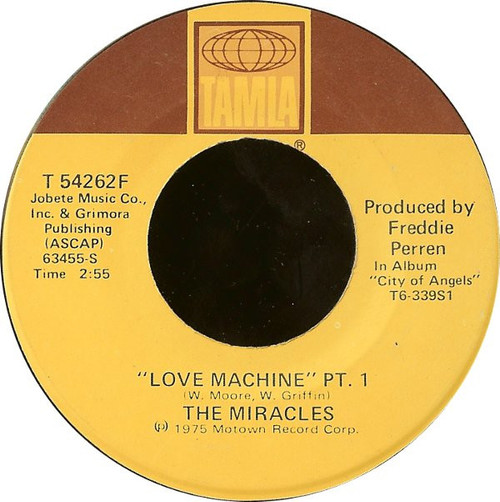 The Miracles - Love Machine (7", Bla)