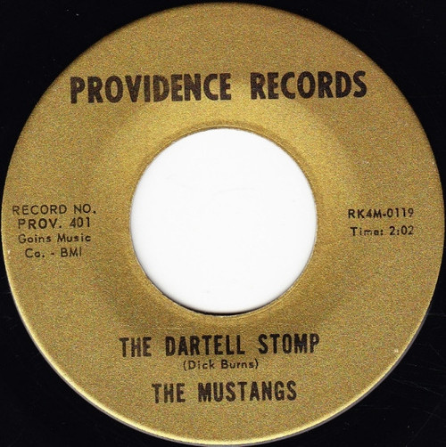 The Mustangs (8) - The Dartell Stomp / Lazy Love (7", Ind)