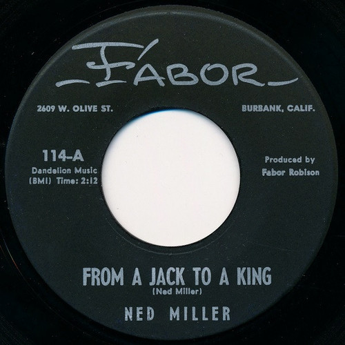 Ned Miller - From A Jack To A King (7")