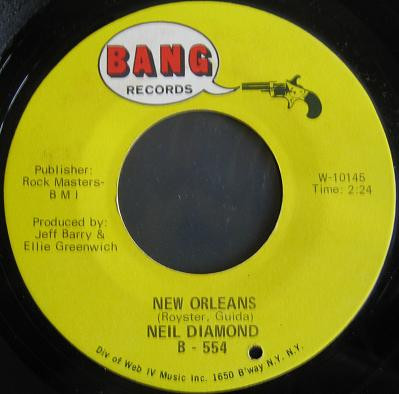 Neil Diamond - New Orleans / Hanky Panky (7", Single)