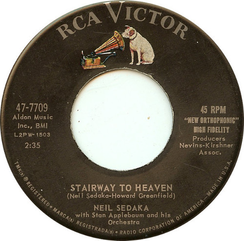 Neil Sedaka With Stan Applebaum And His Orchestra - Stairway To Heaven / Forty Winks Away (7", Single, Roc)