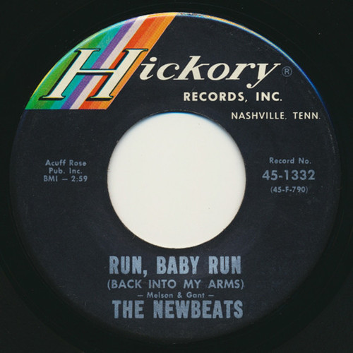 The Newbeats - Run, Baby Run (Back Into My Arms) (7", Single)