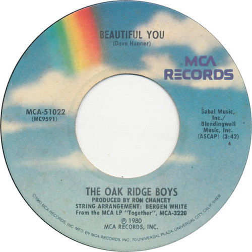 The Oak Ridge Boys - Beautiful You (7", Single, Pin)