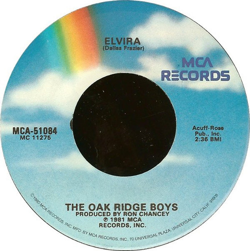 The Oak Ridge Boys - Elvira (7", Single, Glo)
