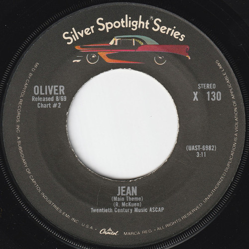 Oliver (6) - Jean (Main Theme) / Good Morning Starshine (7", Single, RE)
