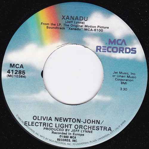 Olivia Newton-John / Electric Light Orchestra - Xanadu (7", Single, Glo)