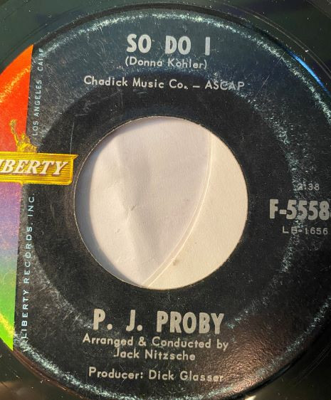 P.J. Proby - So Do I (7", Single)