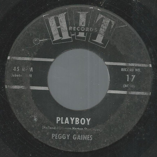 Peggy Gaines / Joe Cash (5) - Playboy / A Steel Guitar And A Glass Of Wine (7")