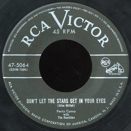 Perry Como With The Ramblers (3) - Don't Let The Stars Get In Your Eyes / Lies (7", Hol)