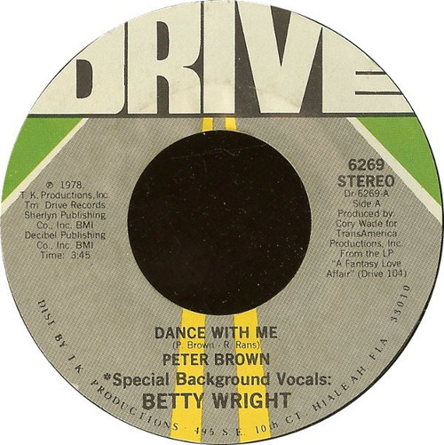 Peter Brown (2) - Dance With Me (7", Styrene, PRC)