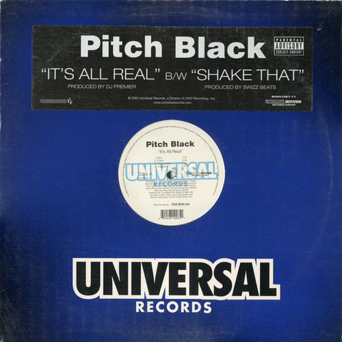 Pitch Black (3) - It's All Real / Shake That (12")
