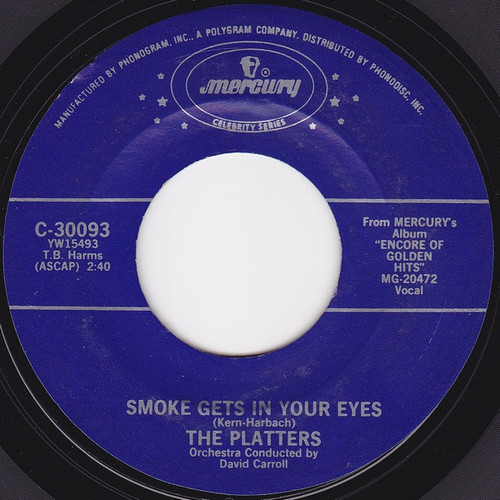The Platters - Smoke Gets In Your Eyes / Harbor Lights (7", Single)