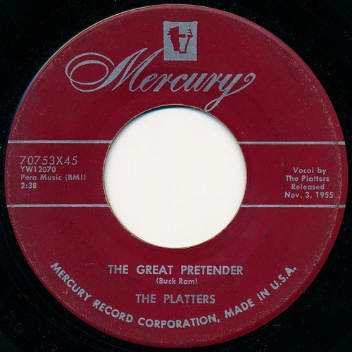 The Platters - The Great Pretender / I'm Just A Dancing Partner (7", Mono, Scr)
