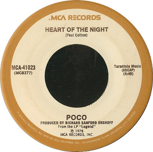 Poco (3) - Heart Of The Night / The Last Goodbye (7", Single)